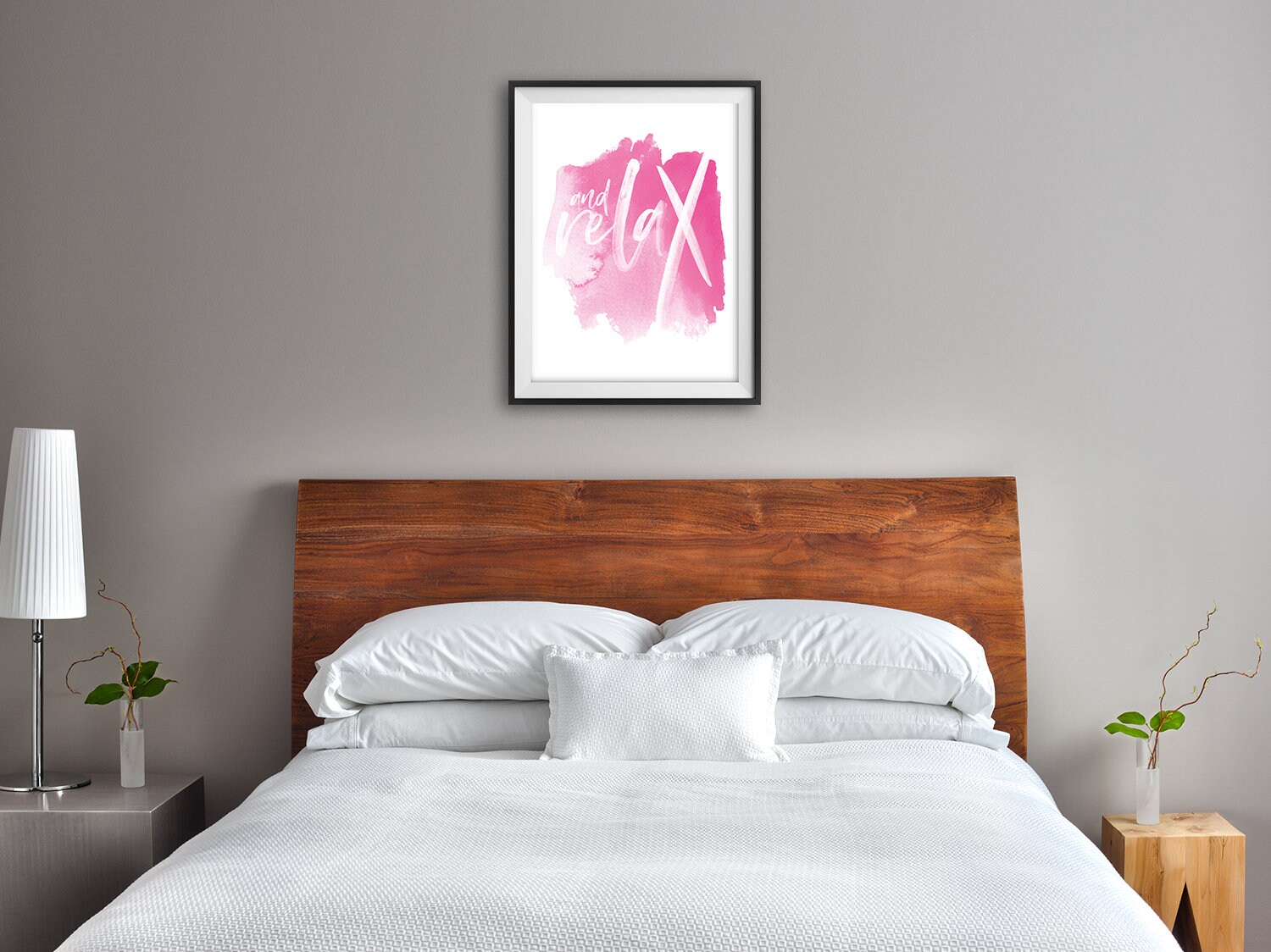 Pink Bathroom wall art and Relax in a pink water | Etsy