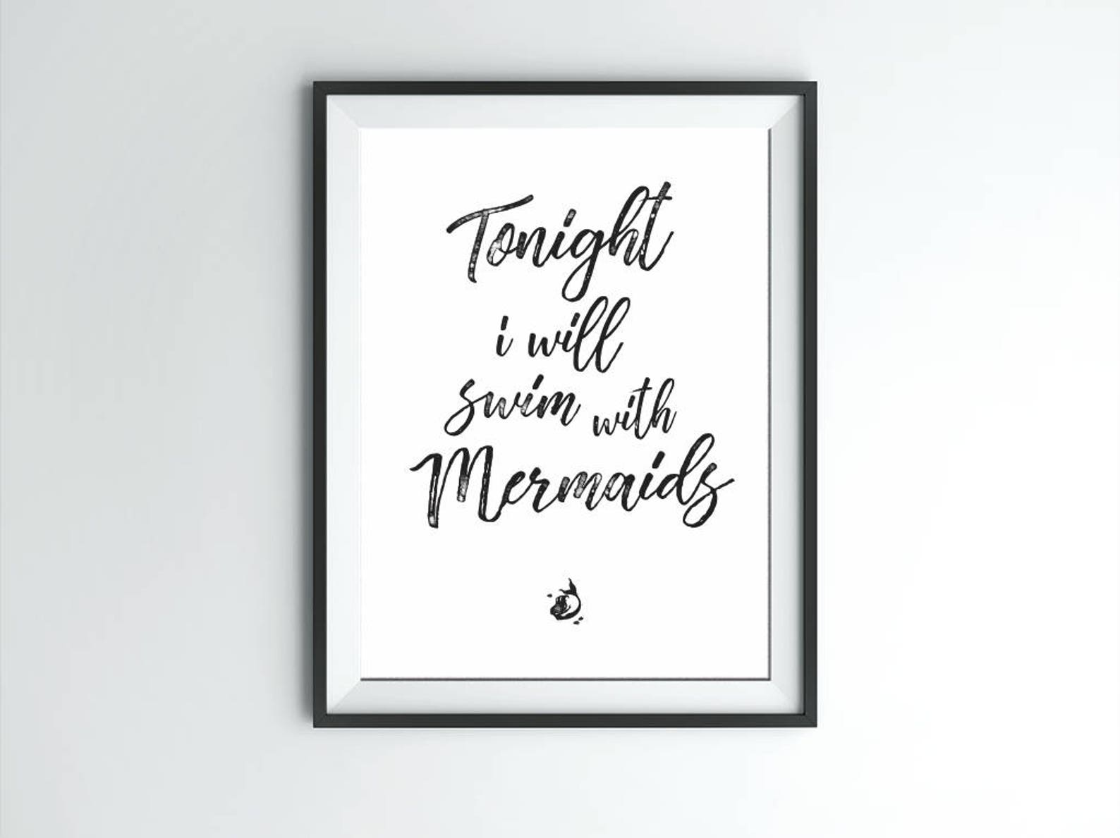 Bedroom Wall Art Set of Three Prints tonight I Etsy