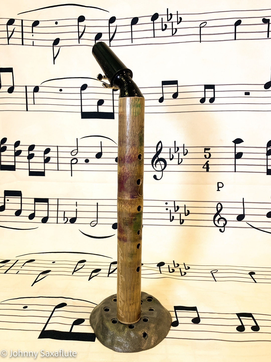 Handmade Bamboo Alto Saxophone, Key of A - "saxaflute" - Etsy