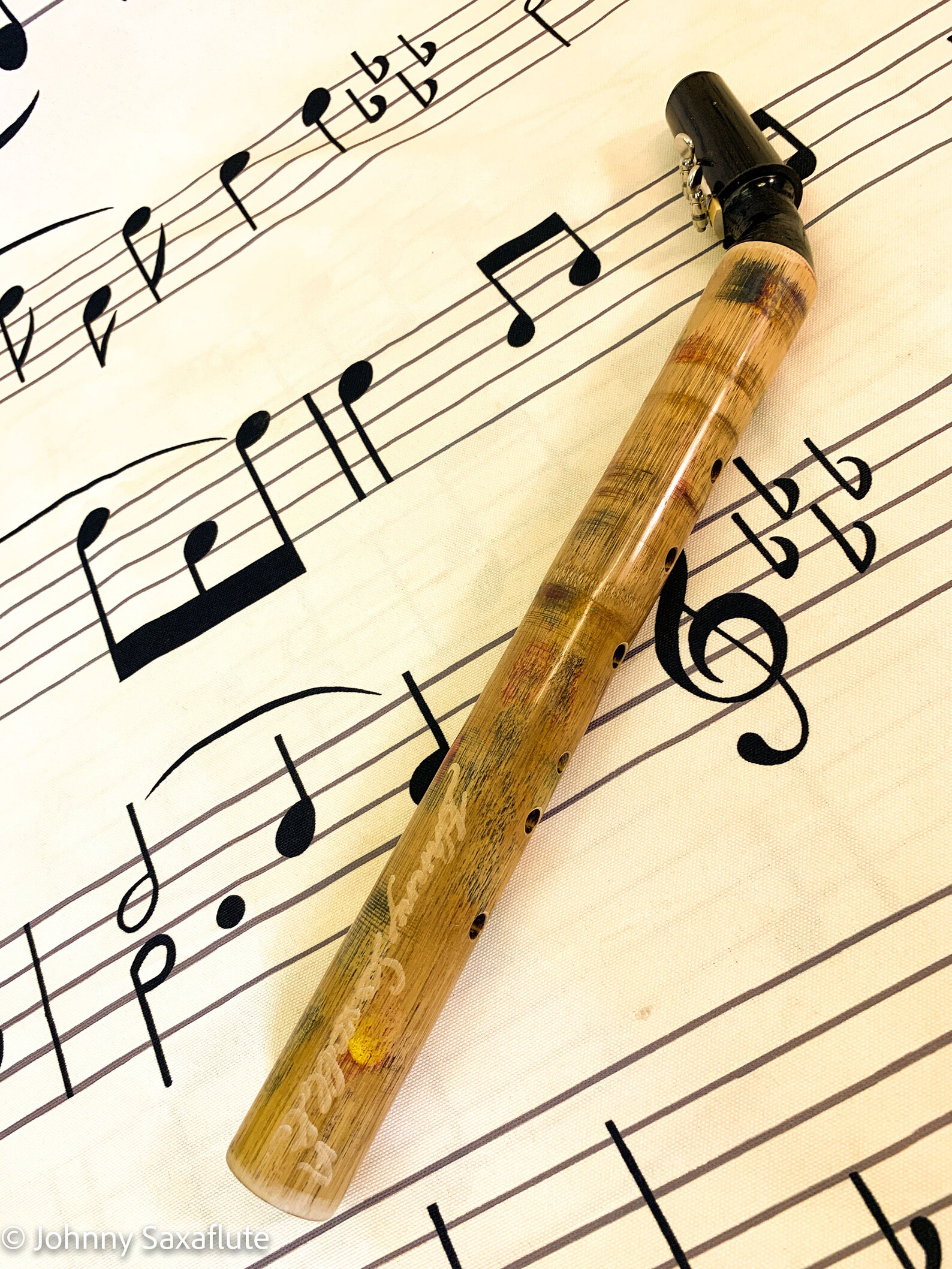 Alto Sax Hardwood Bamboo Saxophone. saxaflute Key Etsy