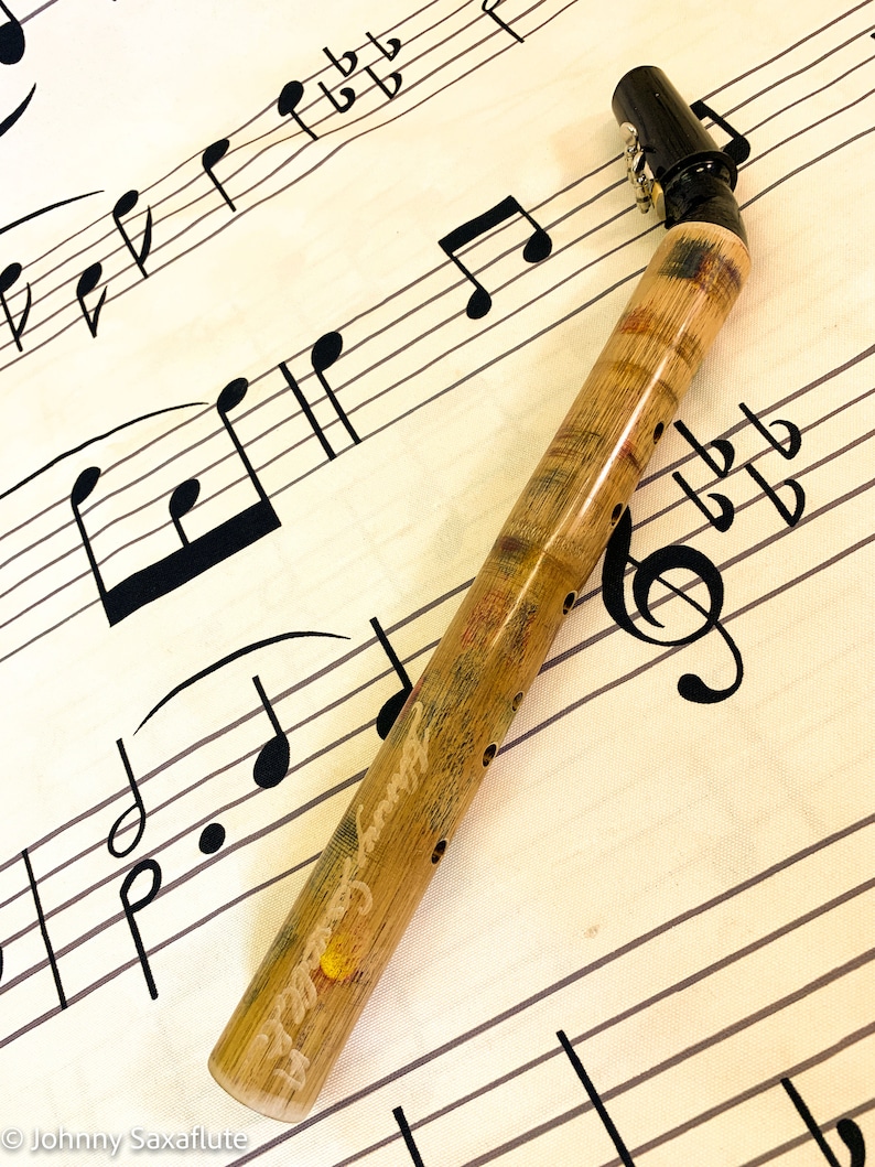 Alto Sax Hardwood Bamboo Saxophone. saxaflute Key Etsy