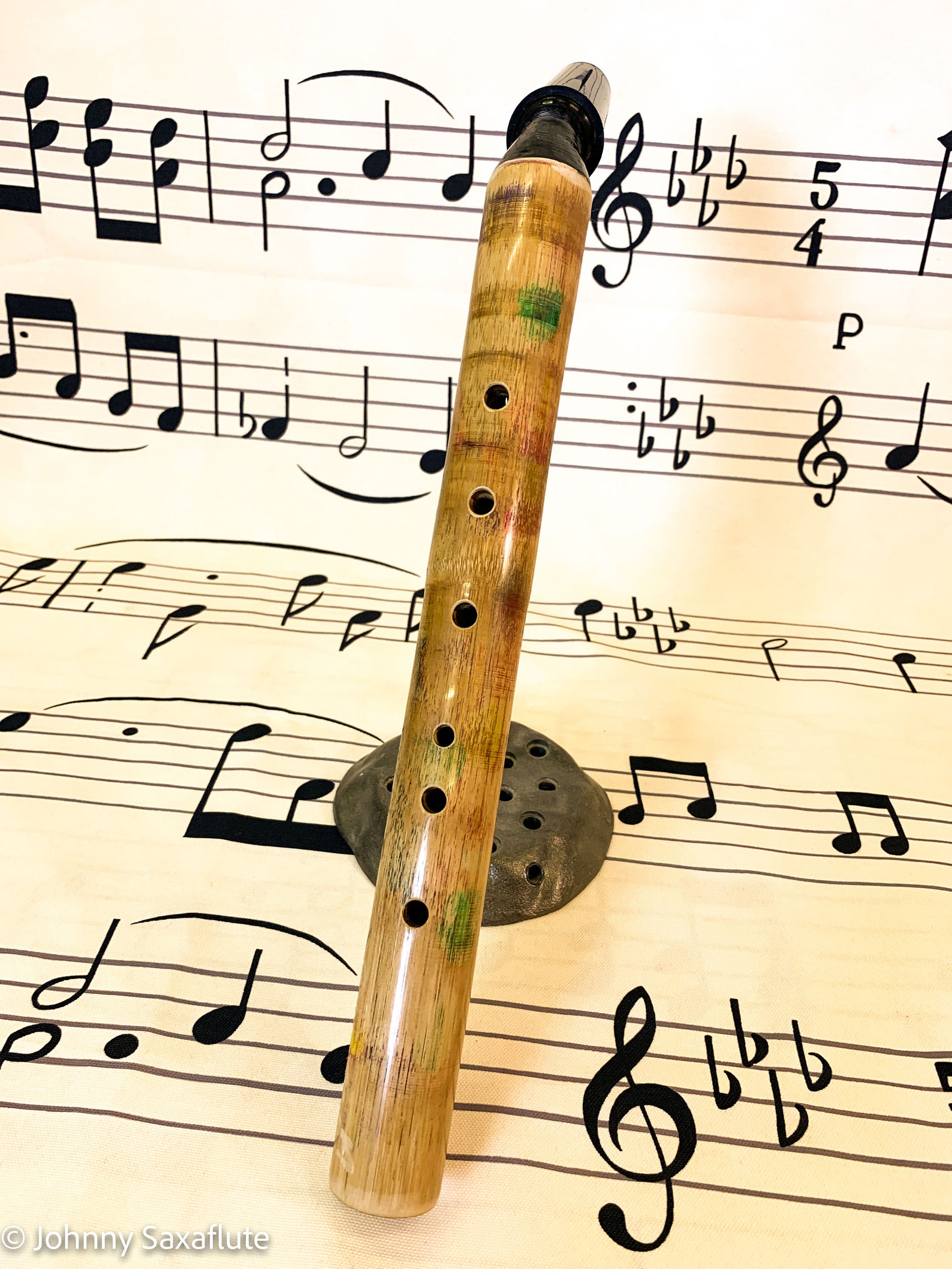 Alto Sax Hardwood Bamboo Saxophone. saxaflute Key Etsy