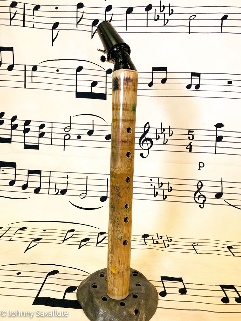 Alto Sax Hardwood Bamboo Saxophone. saxaflute Key Etsy