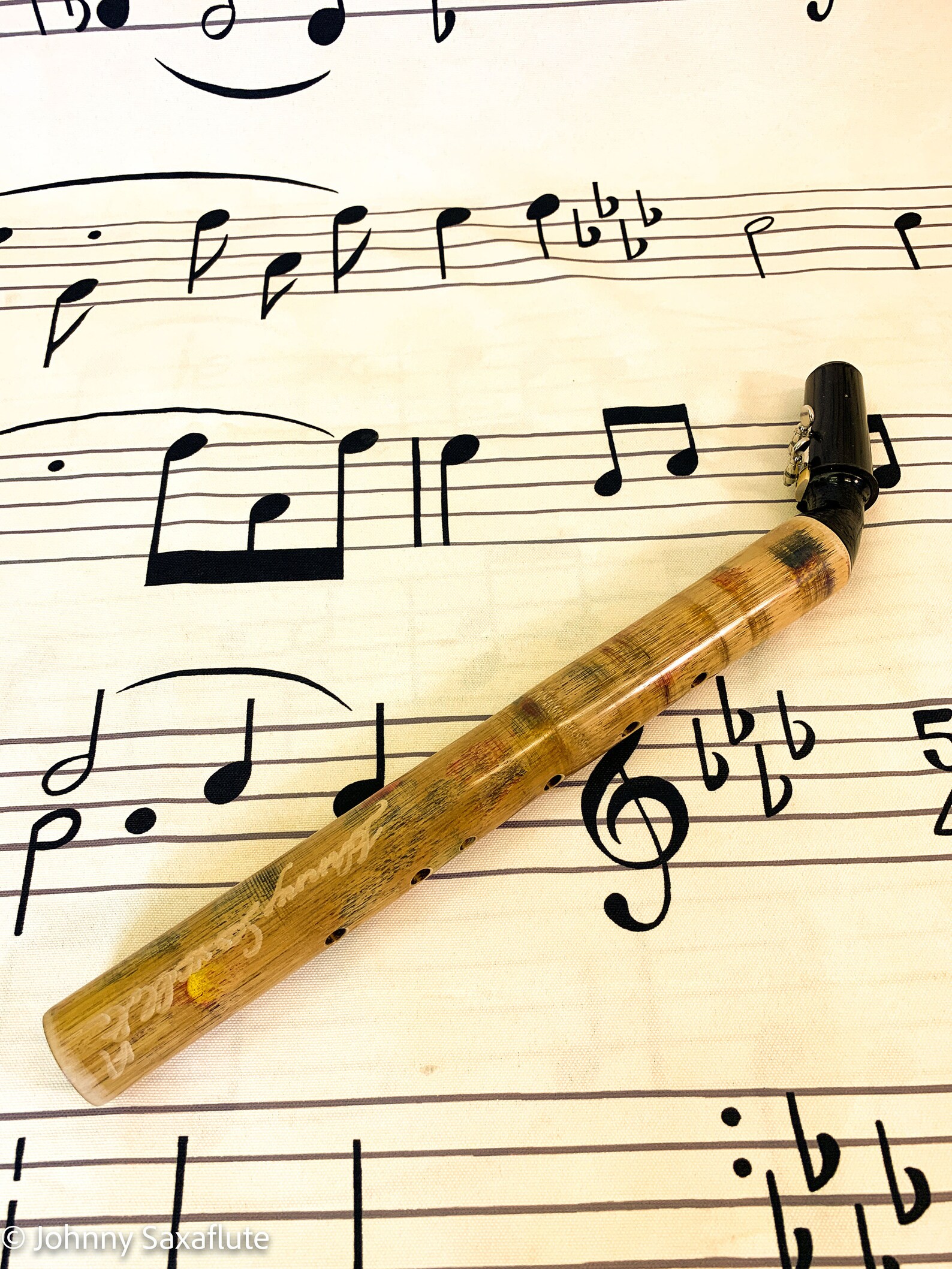 Alto Sax Hardwood Bamboo Saxophone. saxaflute Key Etsy