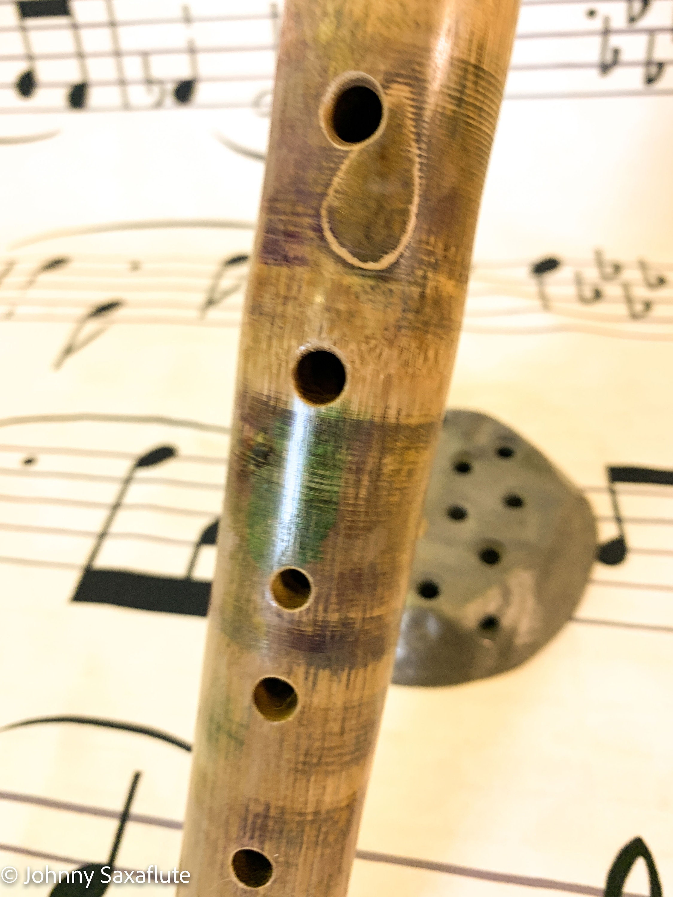Handmade Bamboo Alto Saxophone, Key of A - "saxaflute" - Etsy