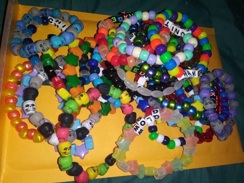 30 Kandi Bracelets Raver Edc edm plur bracelets Etsy