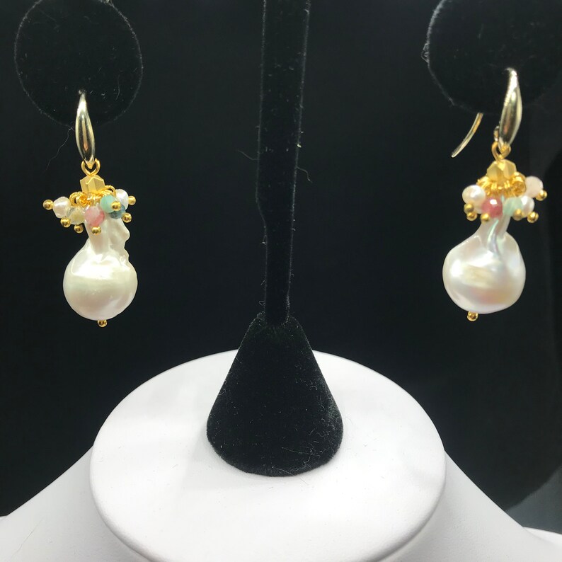 Flameball Pearl Earrings
