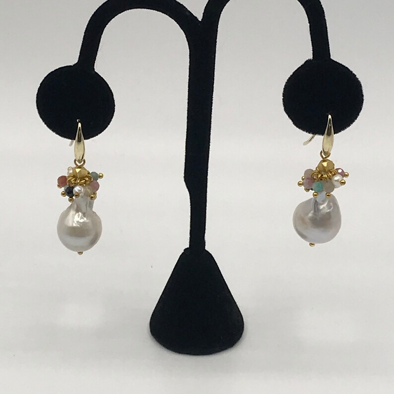 Flameball Pearl Earrings