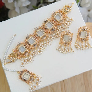 Choker Set / Indisch Pakistanischer Shaadi Schmuck / Bollywood Inspiriert