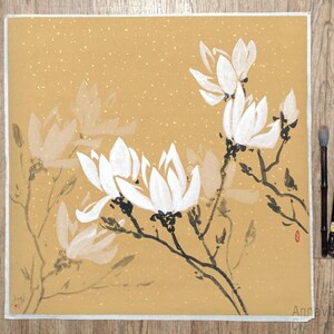 竹墨絵原画：和紙に描かれた日本の禅アート - Etsy 日本