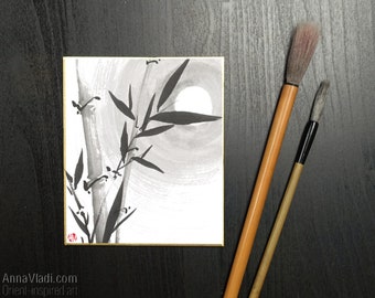 No.9「花菖蒲」（はなしょうぶ）を水墨画で描いてみましょう