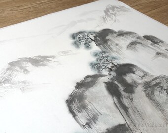 墨絵　Sumi-e a painting in black ＆white Sumi-e: All You Need to Know About Japanese Ink Painting
