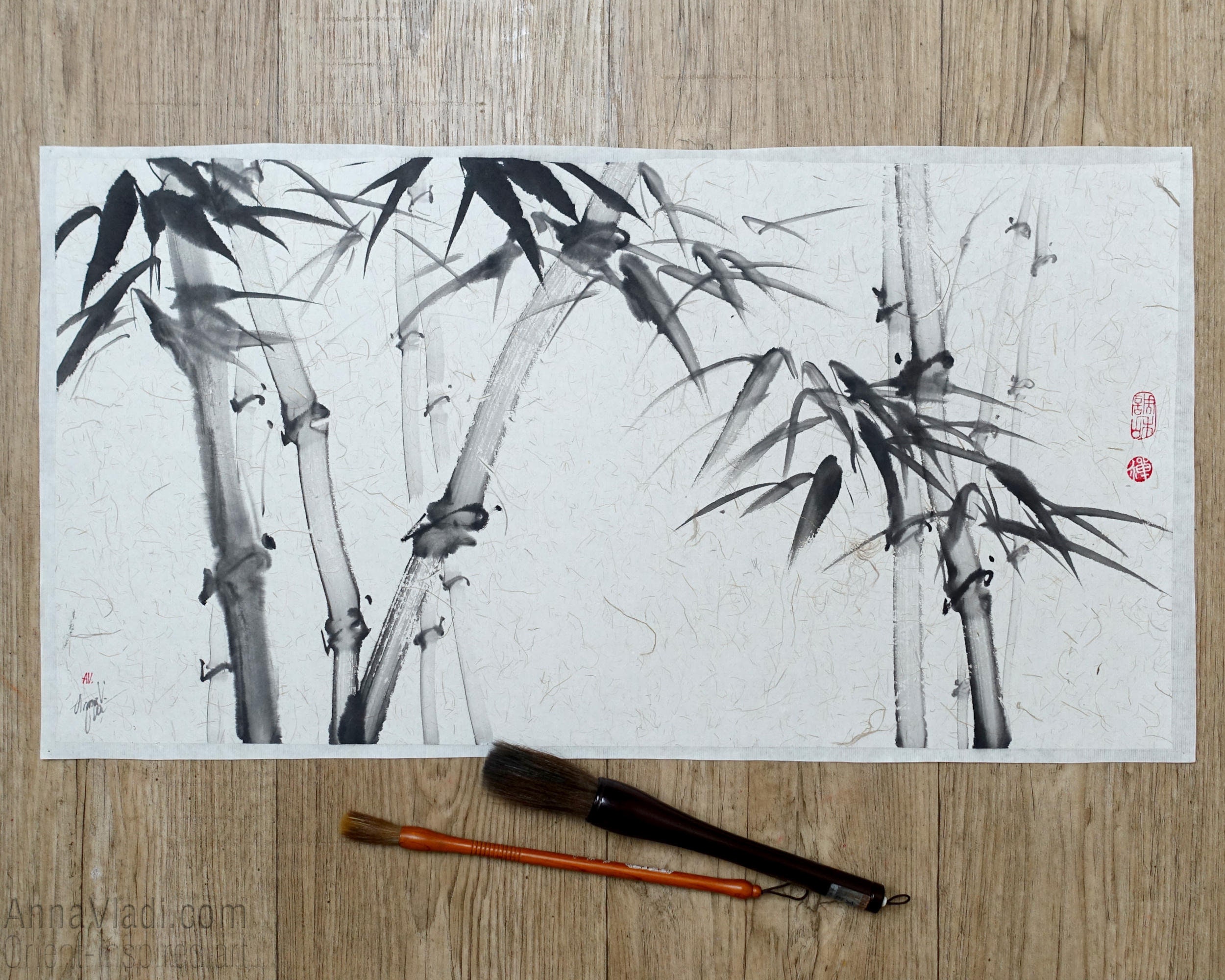 Sumi-e Bamboo Original Ink Painting on Rice Paper, Traditional Japanese Art, Zen Painting in Black and White - Etsy Sumi-e Bamboo Original Ink Painting on Rice Paper, Traditional Japanese Art, Zen Painting in Black and White - Etsy