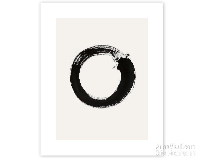 Zen Circle Enso poster