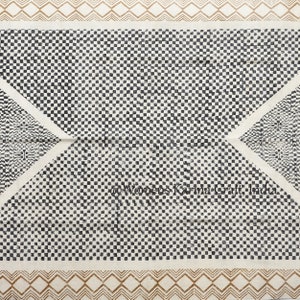 Square Rug, Handmade Rug, Indian Rug, Block Print Rug, Kilim Rug, Area ...