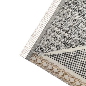 Square Rug, Handmade Rug, Indian Rug, Block Print Rug, Kilim Rug, Area ...