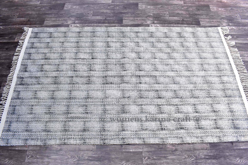 Large 6x9 feet rug handmade rug indian rug block print rug Etsy