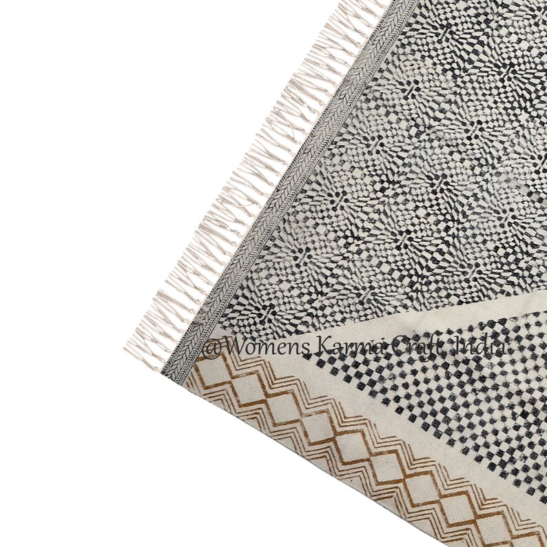 5x8 ft rug handmade rug indian rug block printed rug Etsy