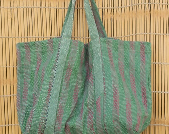 Tote bags , Kantha bag, Beach bag, Bags, Fashion bag,Handmade bag by indian women, Freeshipping,  ONE OF A KIND ,