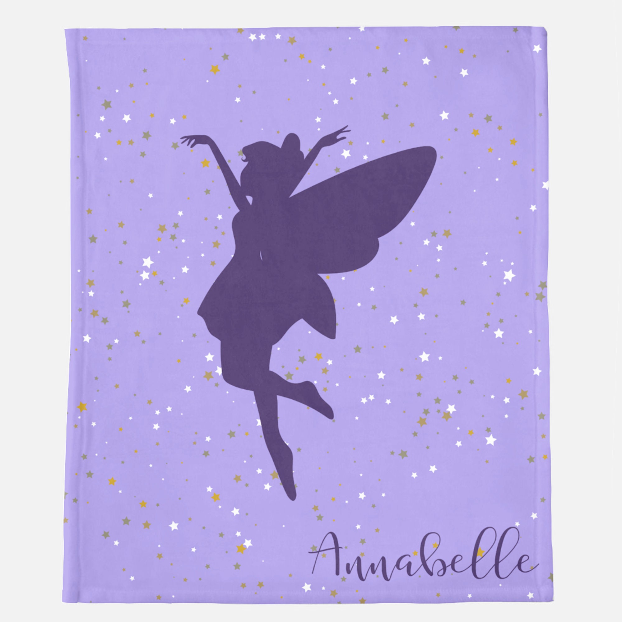 Personalized Fairy Blanket, Little Girl Blanket, Magical Fairy Blanket