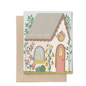 Carte de pendaison de crémaillère heureuse | Bonne nouvelle carte de vœux à la maison | Nouvelle carte d'accueil | Carte de correspondance vierge | Nouvelle carte de maison | Carte de correspondance | Carte de pendaison de crémaillère