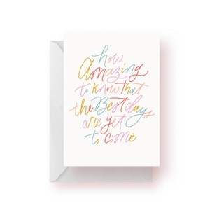 Meilleurs jours à venir - Nouveaux départs - Carte de vœux - Nouvelles aventures - De meilleures choses à venir - Carte d'encouragement vierge