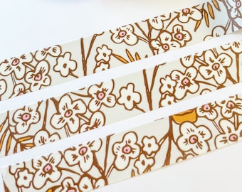 Forget Me Not Washi Tape  - Botanical/Floral Washi, Planner Tape, Journaling Stickers, 10M Pretty Washi Tape