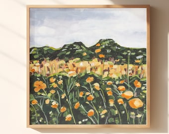 Flower Field - Square Format Art Print