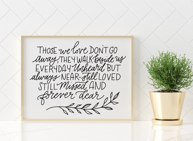 Digital Download Wedding Decor Printable Wedding Wedding Memorial Sign Those We Love In Memory Sign Wedding Printables