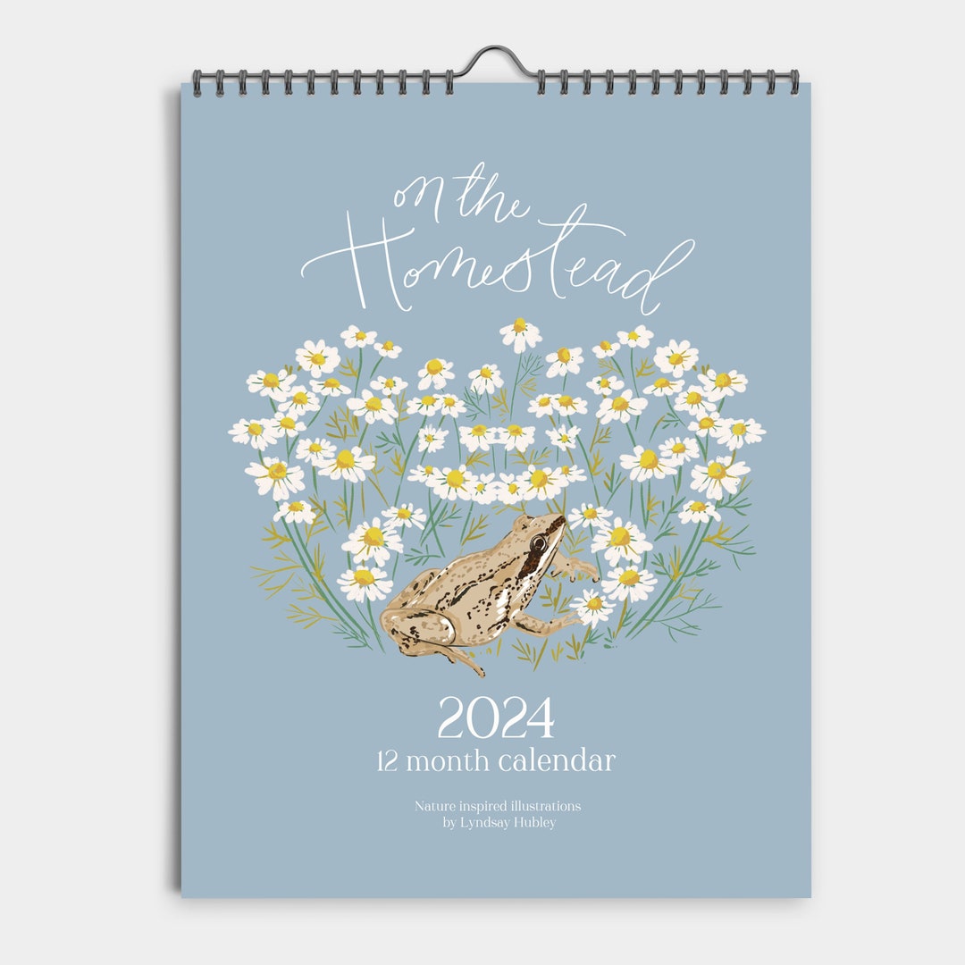2024 Homestead Wall Calendar 2024 12month Hanging Wall Calendar Art