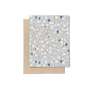 Carte de note de fleur | Ensemble vierge de tulipes de cartes de correspondance de tous les jours | Merci carte de vœux | Carte de correspondance vierge | Jolies cartes florales