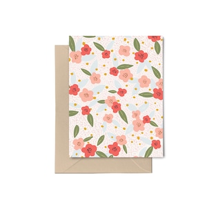 Carte de note de fleur | Ensemble vierge de 8 cartes de correspondance de tous les jours | Merci carte de vœux | Carte de correspondance vierge | Jolies cartes florales