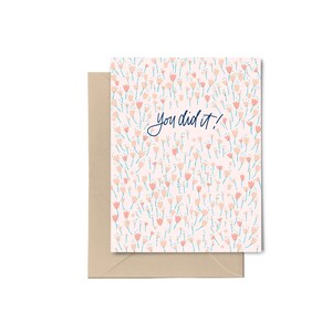 Jeu de cartes de félicitations | Vous l'avez fait carte de vœux | Carte de correspondance vierge heureuse | Cartes de célébration | Carte de fiançailles | Carte vierge de félicitations