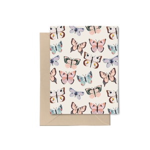 Carte de correspondance papillon | Ensemble vierge de cartes de correspondance quotidiennes | Merci carte de vœux | Carte de correspondance vierge | Jolies cartes papillon