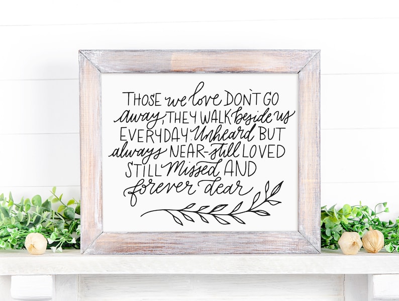 Digital Download Wedding Decor Printable Wedding Wedding Memorial Sign Those We Love In Memory Sign Wedding Printables