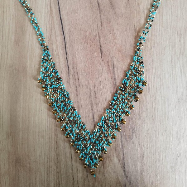 Tribal necklace, Indigenous handmade