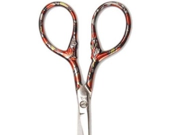 DMC Embroidery Scissors - Marbleized Golden Copper Design - Small 3.75 inches (9.5 cm)