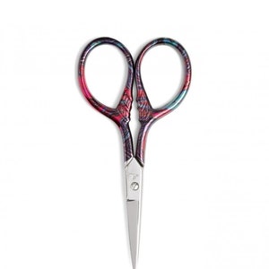 DMC Embroidery Scissors - Marbleized Purple Design - Small 3.75 inches (9.5 cm)