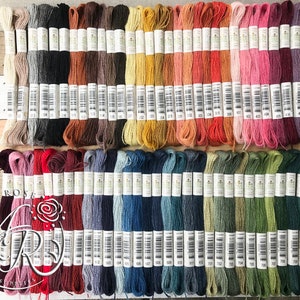 DMC Eco Vita Naturally Dyed Organic Wool Thread - Choose Your Colors and Quantity