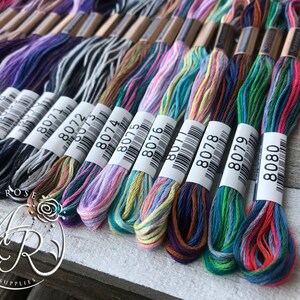 Lecien Cosmo Seasons Stickgarn – 6-strängig, ägyptische Baumwolle, 8m – Farbe Rosa, Made In Japan