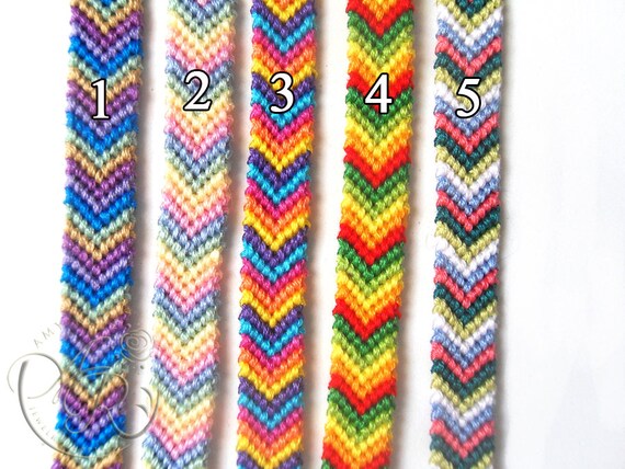 friendship bracelet chevron patterns