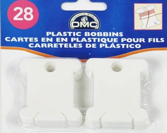 DMC Plastic Bobbins - 28 Pack