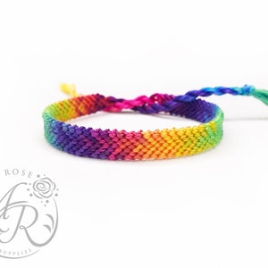 Solid Rainbow Color Changing (Variegated) Friendship Bracelet - Adjustable