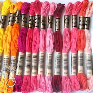 DMC Thread Floss Skeins, Pick Your Own Colors and Quantity, Full Color Line Including New Colors image 1