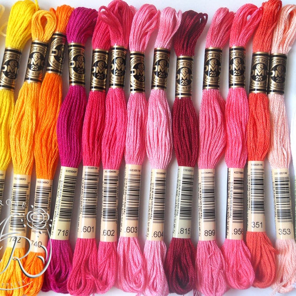 DMC Thread Floss Skeins, Pick Your Own Colors and Quantity, Full Color Line Including New Colors