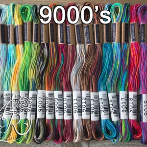 Lecien Cosmo Seasons Series 9000 - Choose Your Colors and Quantity - From Japan - Japanese Variegated Embroidery Thread