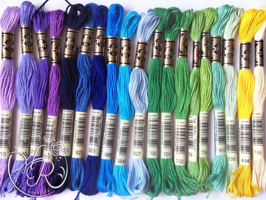 DMC threads, DMC brand , DMC floss , color available. – needle tweedle