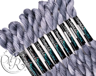 Hilo de bordar multicolor ThreadworX Merlot 1129