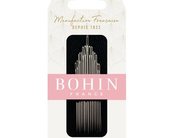 Hand Embroidery Needles variety pack from Bohin France, Needlepoint Crewel Needles for needlework