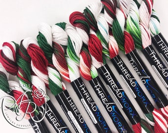 ThreadworX Christmas Candy 1086 - Variegated Embroidery Floss